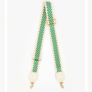 Clare V. Checkered crossbody strap